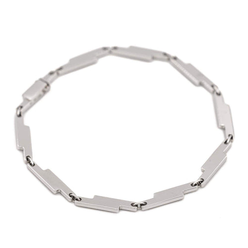 Bracelet Dinh Van Seventies - Bracelet en or blanc avec diamants 58 Facettes 577646GD