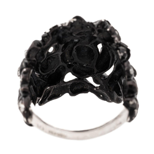 Bague 51 Repossi Nérée - Bague en or noir 18 carats et diamants 58 Facettes 577670GD