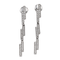 Boucles d'oreilles Dinh Van Seventies - Boucles d’oreilles en or blanc 18 carats et diamants 58 Facettes 577676GD