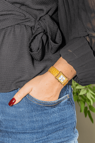 Montre O.J. Perrin Milady - Montre en or jaune 18 carats 58 Facettes 577677GD
