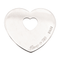 Pendentif Poiray - Pendentif cœur en or blanc 18 carats 58 Facettes 577832CN