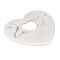 Pendentif Poiray - Pendentif cœur en or blanc 18 carats 58 Facettes 577832CN