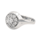 Bague 54 Bague en or blanc 18 carats avec diamants taille brillant 58 Facettes 577951CN