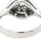 Bague 54 Bague en or blanc 18 carats avec diamants taille brillant 58 Facettes 577951CN