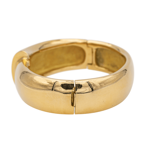 Bracelet Bracelet jonc ouvrant ovale en or jaune 18 carats 58 Facettes 578051CD