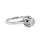 Bague 51 Bague solitaire en or blanc 18 carats avec diamant brillant 0,50 ct 58 Facettes 578058CD