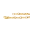 Collier Collier maille grain de café en or jaune et or rose 18 carats 58 Facettes 578109CD
