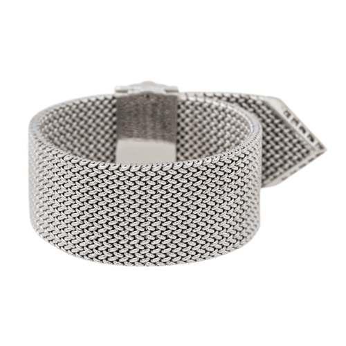 Bracelet Bracelet manchette en or blanc 18 carats serti de diamants 58 Facettes 578150CD