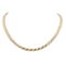 Collier Collier bicolore en or jaune et or blanc 18 carats 58 Facettes 578158CD
