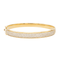 Bracelet Bracelet jonc rigide en or jaune 18 carats pavé de diamants 58 Facettes 578184CD