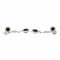 Boucles d'oreilles Susie Otero - Boucles d’oreilles pendantes en or blanc, diamants et onyx 58 Facettes 578248CD