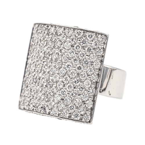 Bague 56 Bague Or blanc Diamant 58 Facettes 578262CD