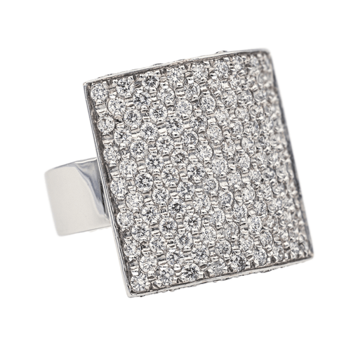 Bague 56 Bague Or blanc Diamant 58 Facettes 578262CD