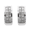 Boucles d'oreilles Boucles d'oreilles en or blanc 18 carats et diamants 58 Facettes 578310CD