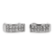 Boucles d'oreilles Boucles d'oreilles en or blanc 18 carats et diamants 58 Facettes 578310CD