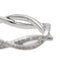 Bague 53 Eternamé Entrelacs - Bague en or blanc 18 carats et diamants 58 Facettes 578314CD