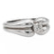 Bague 54 Bague solitaire en or blanc 18 carats avec diamant 0,32 ct 58 Facettes 578383CD
