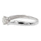 Bague 56 Bague solitaire en or blanc 18 carats avec diamant 58 Facettes 578416CD