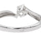 Bague 56 Bague solitaire en or blanc 18 carats avec diamant 58 Facettes 578416CD