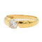 Bague 55 Bague solitaire en or jaune 18 carats avec diamant taille brillant 58 Facettes 578417CD