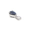 Pendentif Pendentif en or blanc 18 carats serti d’un saphir poire 58 Facettes 578594CD