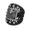 Bague 53 Bague en or noir 18 carats pavée de diamants 0,94 ct 58 Facettes 578649RV