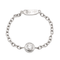 Bague 54 Bague chaînette en or blanc 18 carats avec diamant 58 Facettes 578663RV