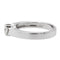 Bague 53 Bague solitaire en or blanc 18 carats avec diamant brillant 58 Facettes 578708RV