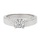 Bague 53 Bague solitaire en or blanc 18 carats avec diamant 0,50 ct 58 Facettes 578709RV