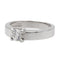 Bague 53 Bague solitaire en or blanc 18 carats avec diamant 0,50 ct 58 Facettes 578709RV