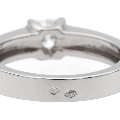 Bague 53 Bague solitaire en or blanc 18 carats avec diamant 0,50 ct 58 Facettes 578709RV