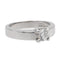 Bague 53 Bague solitaire en or blanc 18 carats avec diamant 0,50 ct 58 Facettes 578709RV