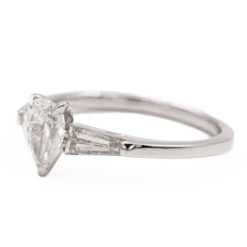 Bague 53 Bague solitaire en or blanc 18 carats avec diamants 58 Facettes 578717RV