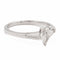 Bague 53 Bague solitaire en or blanc 18 carats avec diamants 58 Facettes 578717RV