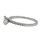 Bague 53 Bague solitaire en or blanc 18 carats avec diamants 58 Facettes 578719RV