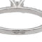 Bague 53 Bague solitaire en or blanc 18 carats avec diamants 58 Facettes 578719RV