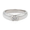 Bague 54 Bague solitaire en or blanc 18 carats avec diamant 0,30 ct 58 Facettes 578737RV