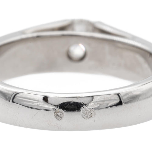 Bague 54 Bague solitaire en or blanc 18 carats avec diamant 0,30 ct 58 Facettes 578737RV