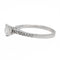 Bague 52 Bague solitaire en or blanc 18 carats avec diamants 0,86 ct 58 Facettes 578747RV