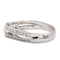 Bague 54 Bague solitaire en or blanc 18 carats avec diamants 58 Facettes 578749RV