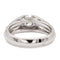 Bague 54 Bague solitaire en or blanc 18 carats avec diamants 58 Facettes 578749RV
