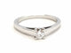 Bague 53 Bague solitaire en or blanc 18 carats avec diamant 0,20 ct 58 Facettes 578751RV