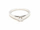 Bague 53 Bague solitaire en or blanc 18 carats avec diamant 0,20 ct 58 Facettes 578751RV