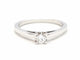 Bague 53 Bague solitaire en or blanc 18 carats avec diamant 0,20 ct 58 Facettes 578751RV