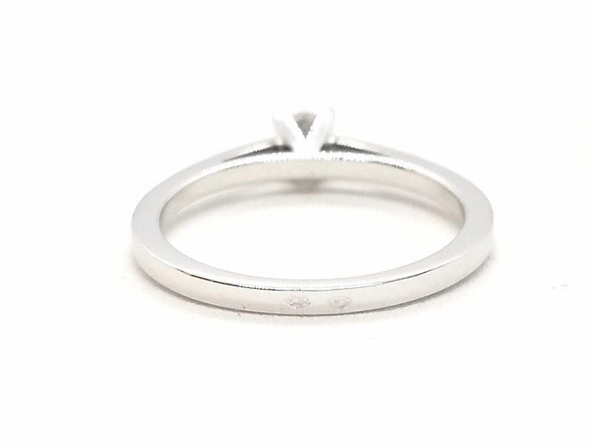 Bague 53 Bague solitaire en or blanc 18 carats avec diamant 0,20 ct 58 Facettes 578751RV