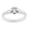 Bague 53 Bague solitaire en or blanc 18 carats et diamants 58 Facettes 578757RV