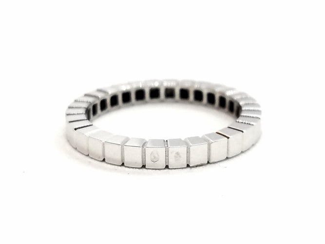 Bague 54 Alliance cube - Bague en or blanc 18 carats 58 Facettes 578800RV