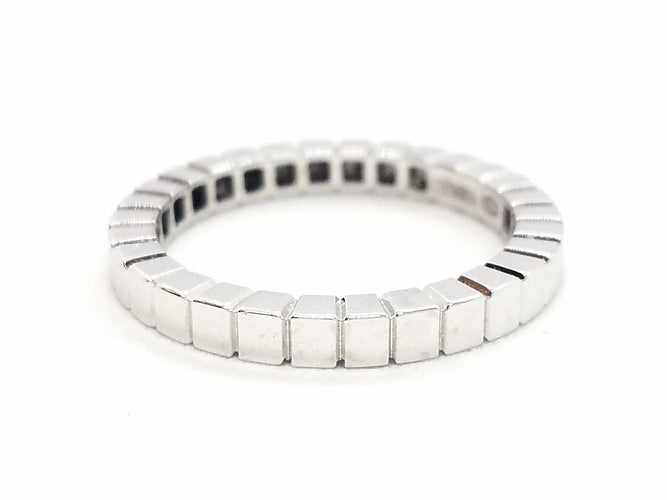 Bague 54 Alliance cube - Bague en or blanc 18 carats 58 Facettes 578800RV