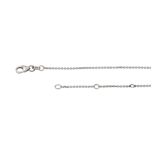 Collier Collier en or blanc 18 carats pavé de diamants 58 Facettes 578815RV