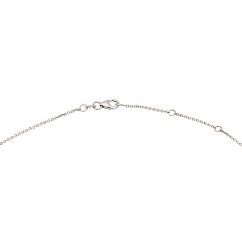 Collier Collier en or blanc 18 carats pavé de diamants 58 Facettes 578815RV